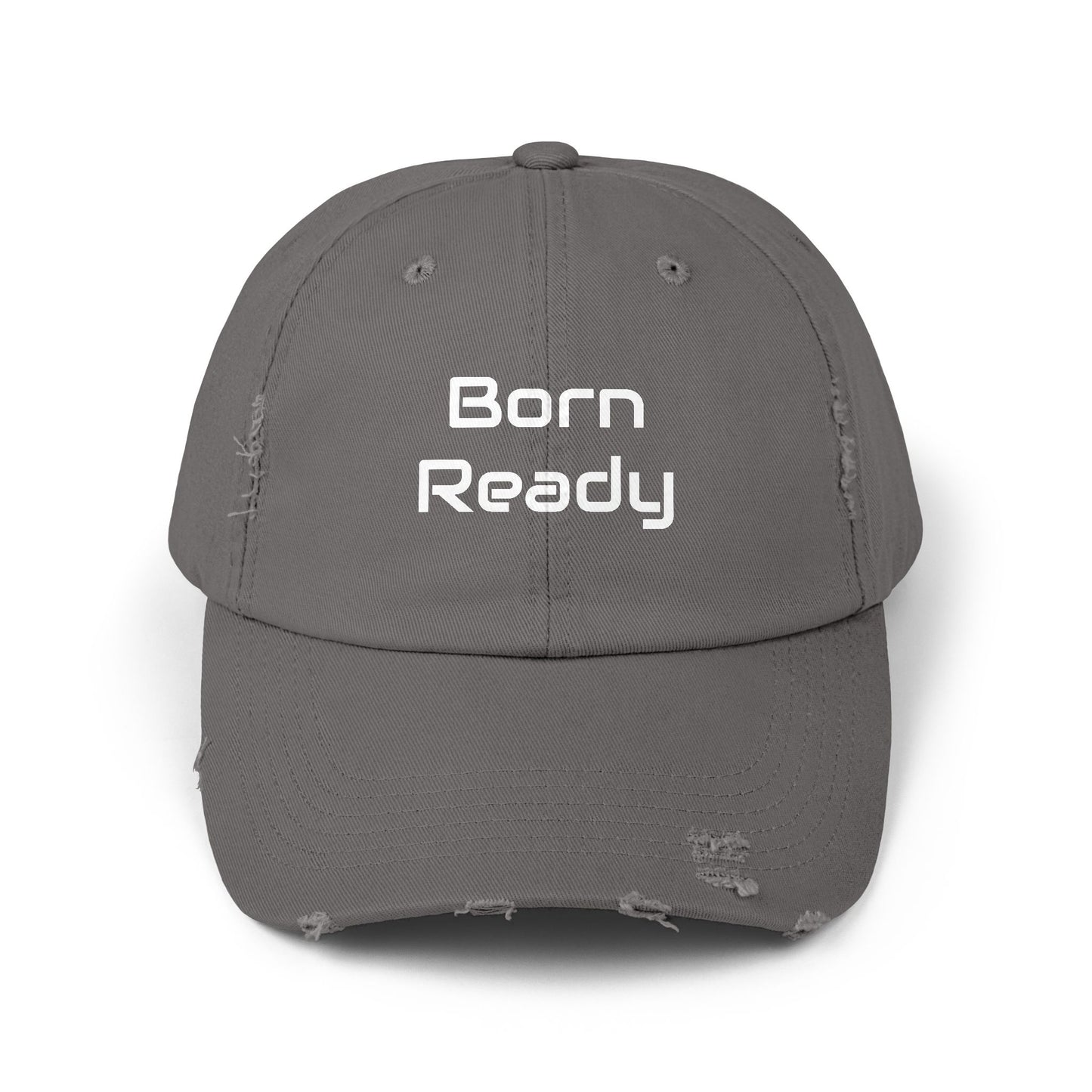 Born Ready Distressed Cap - Casual Streetwear Hat Printify