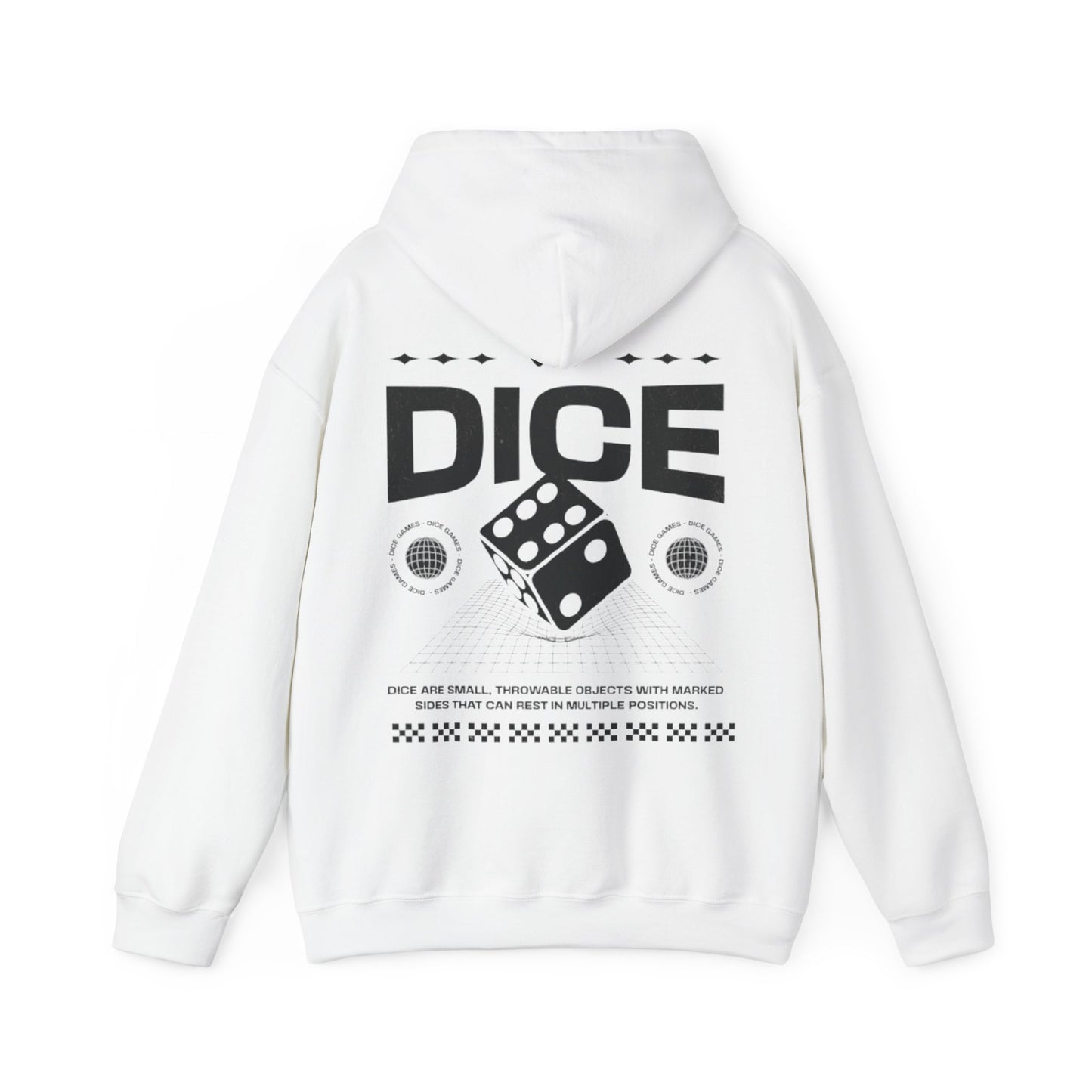 Dice Hooded Sweatshirt Printify