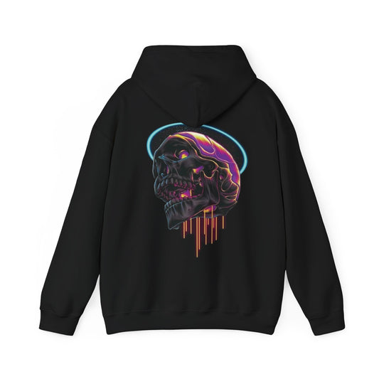 Skull Hooded Sweatshirt Printify