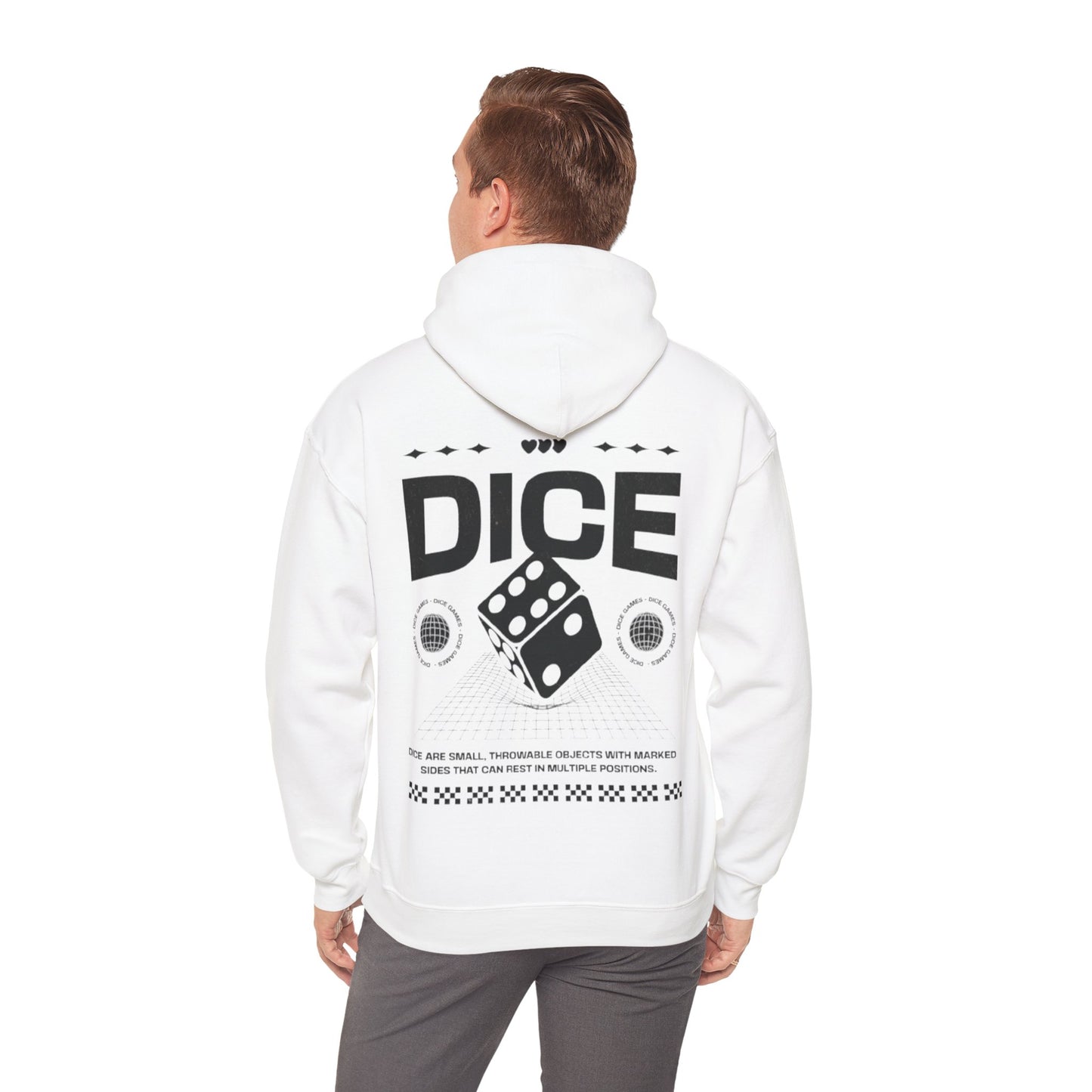 Dice Hooded Sweatshirt Printify