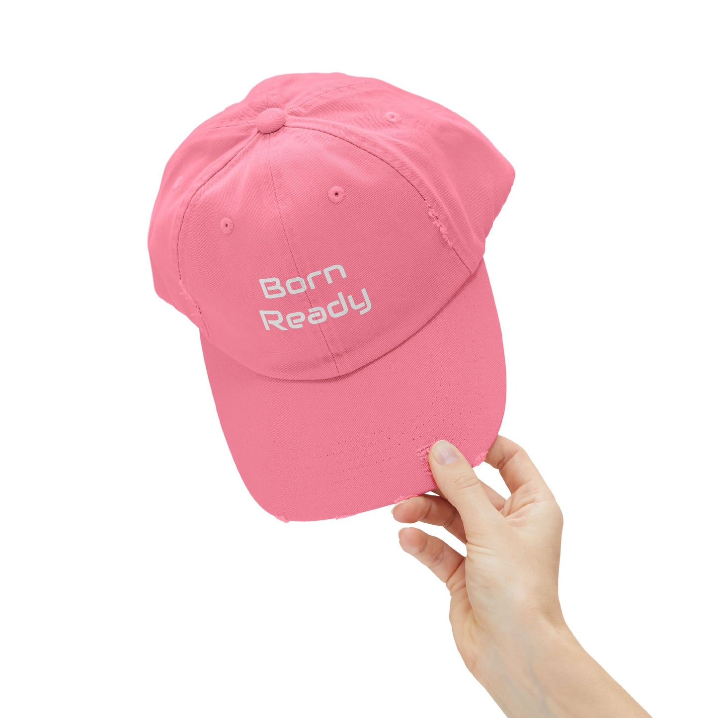 Born Ready Distressed Cap - Casual Streetwear Hat Printify