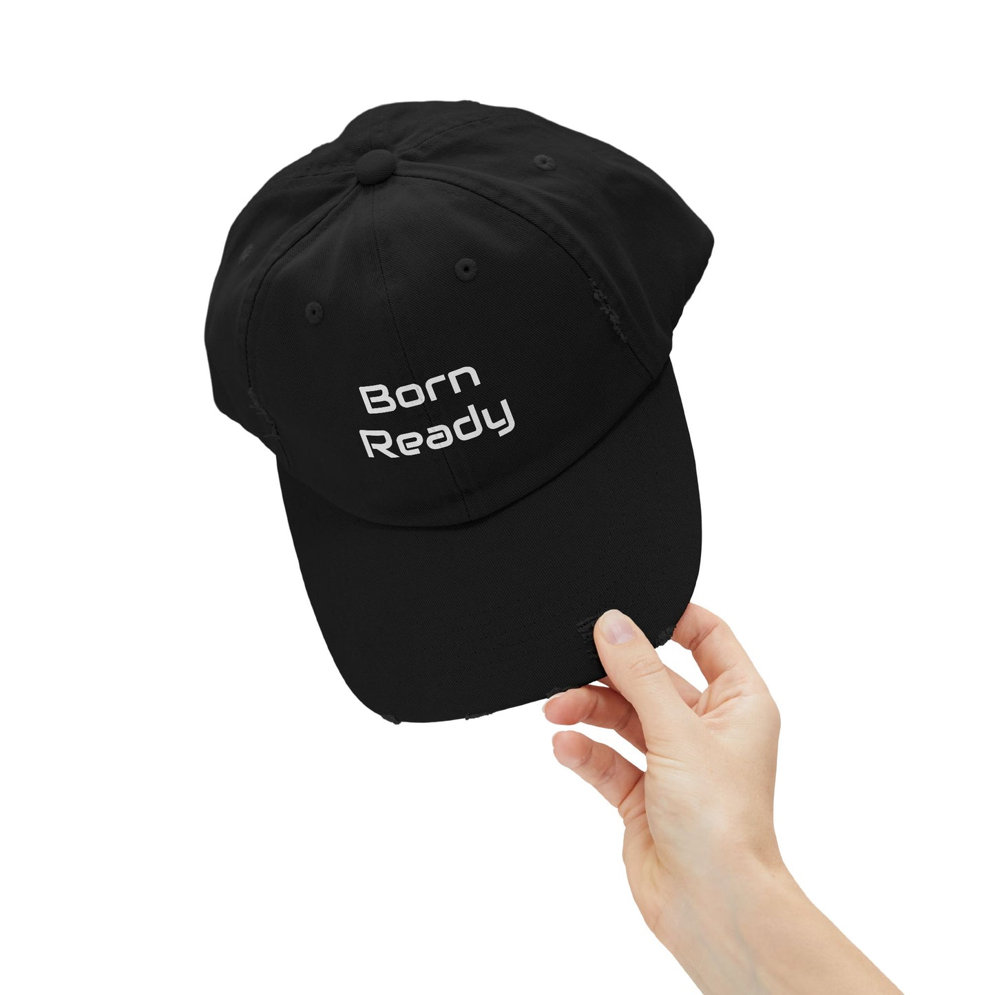 Born Ready Distressed Cap - Casual Streetwear Hat Printify