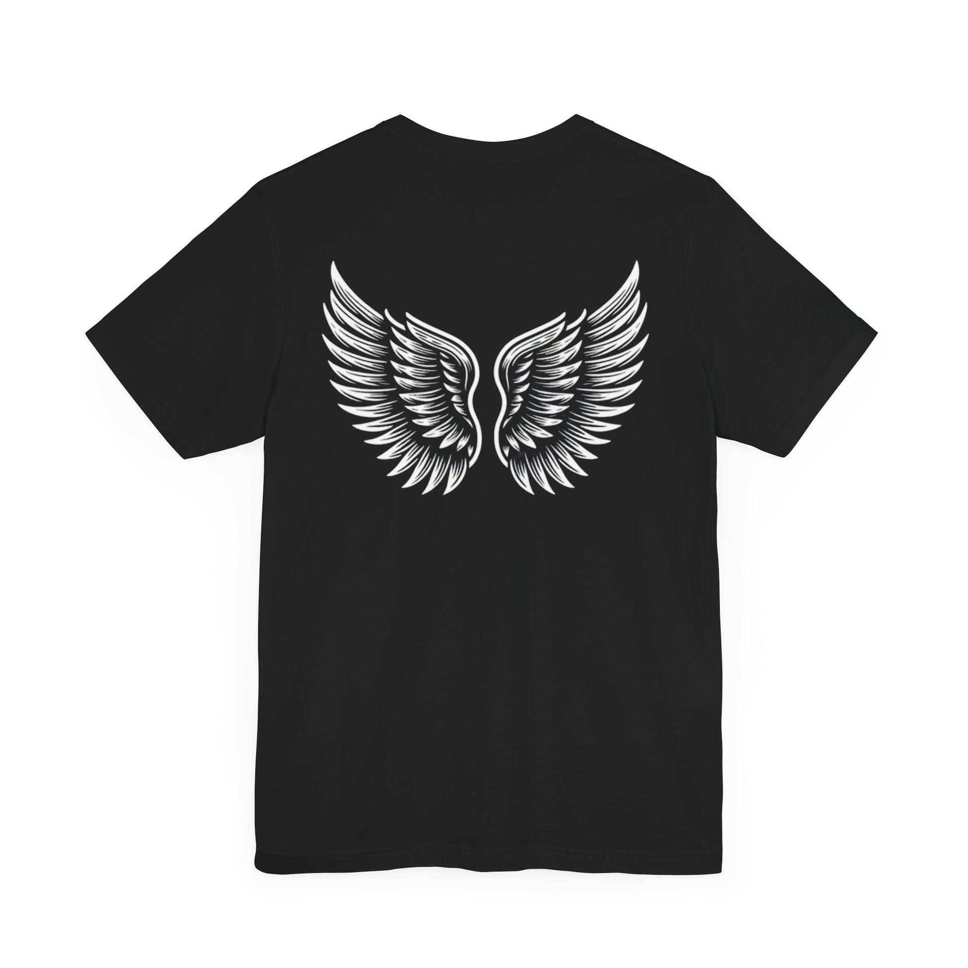 Rose and Wings Jersey Tee Printify