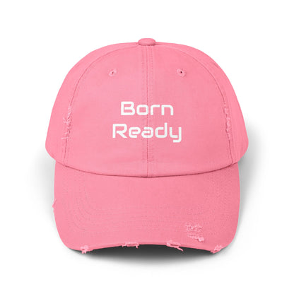 Born Ready Distressed Cap - Casual Streetwear Hat Printify