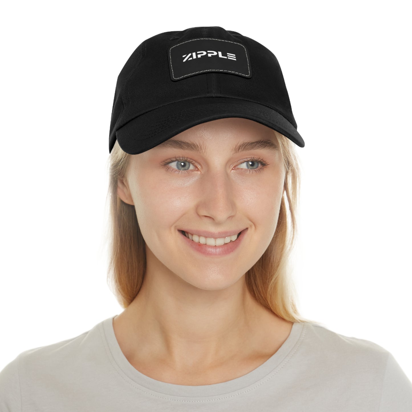 Zipple Hat with Leather Patch (Rectangle) Printify