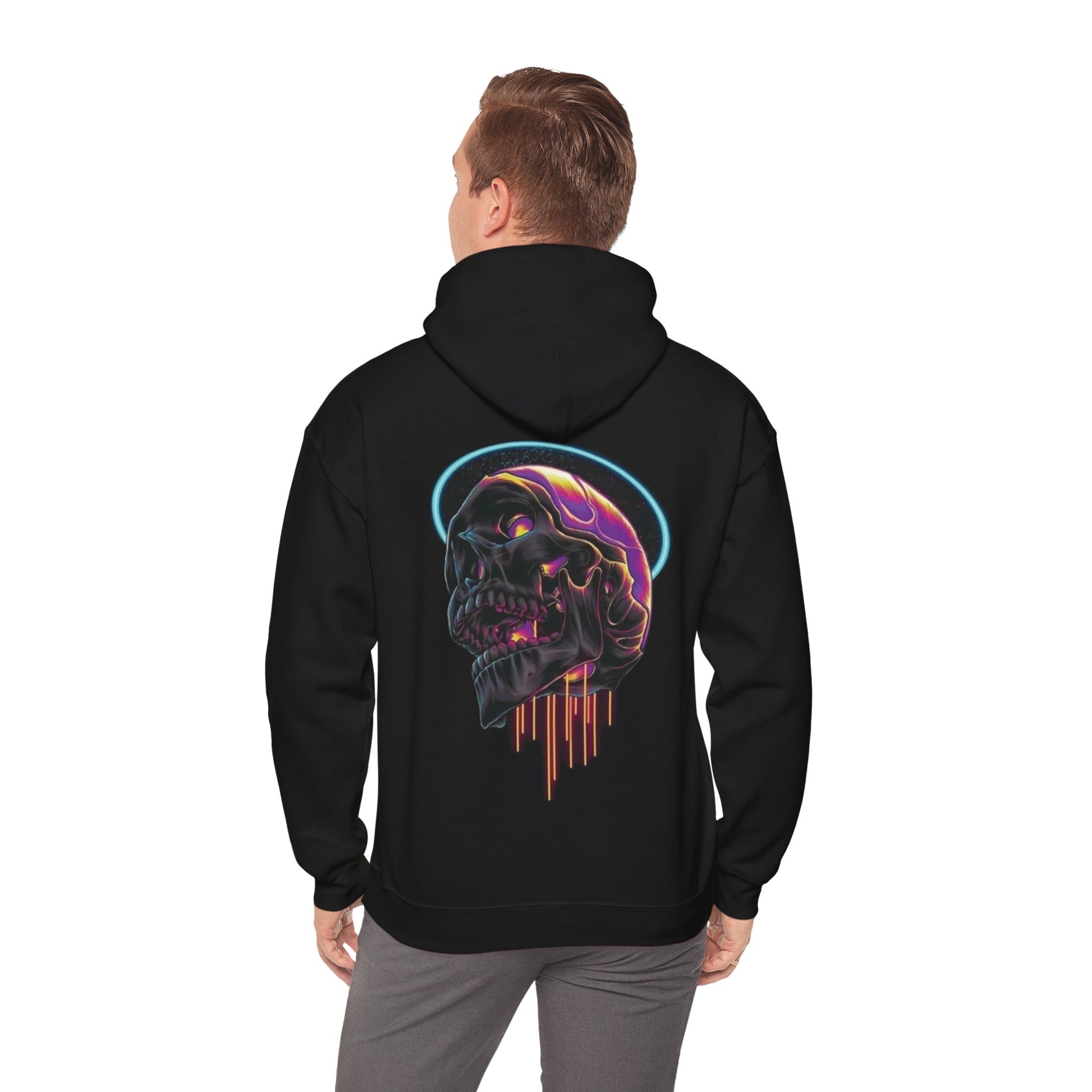 Skull Hooded Sweatshirt Printify