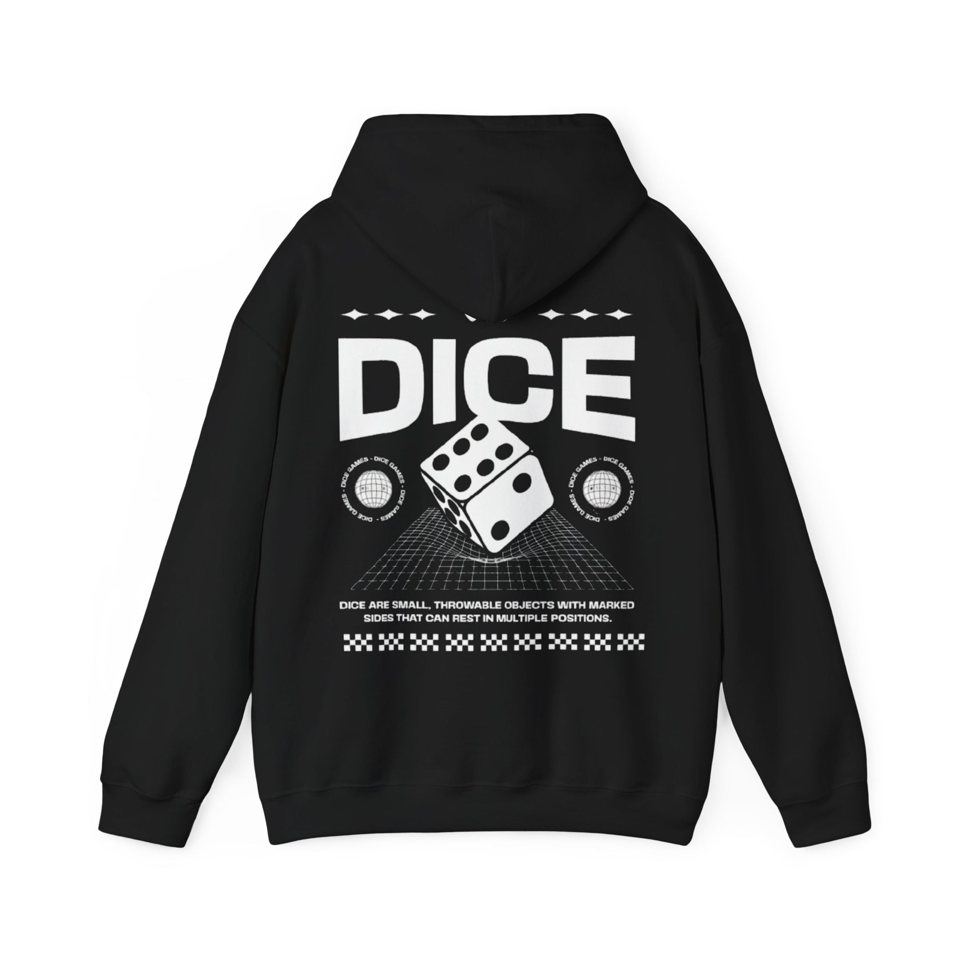 Dice Hooded Sweatshirt Printify