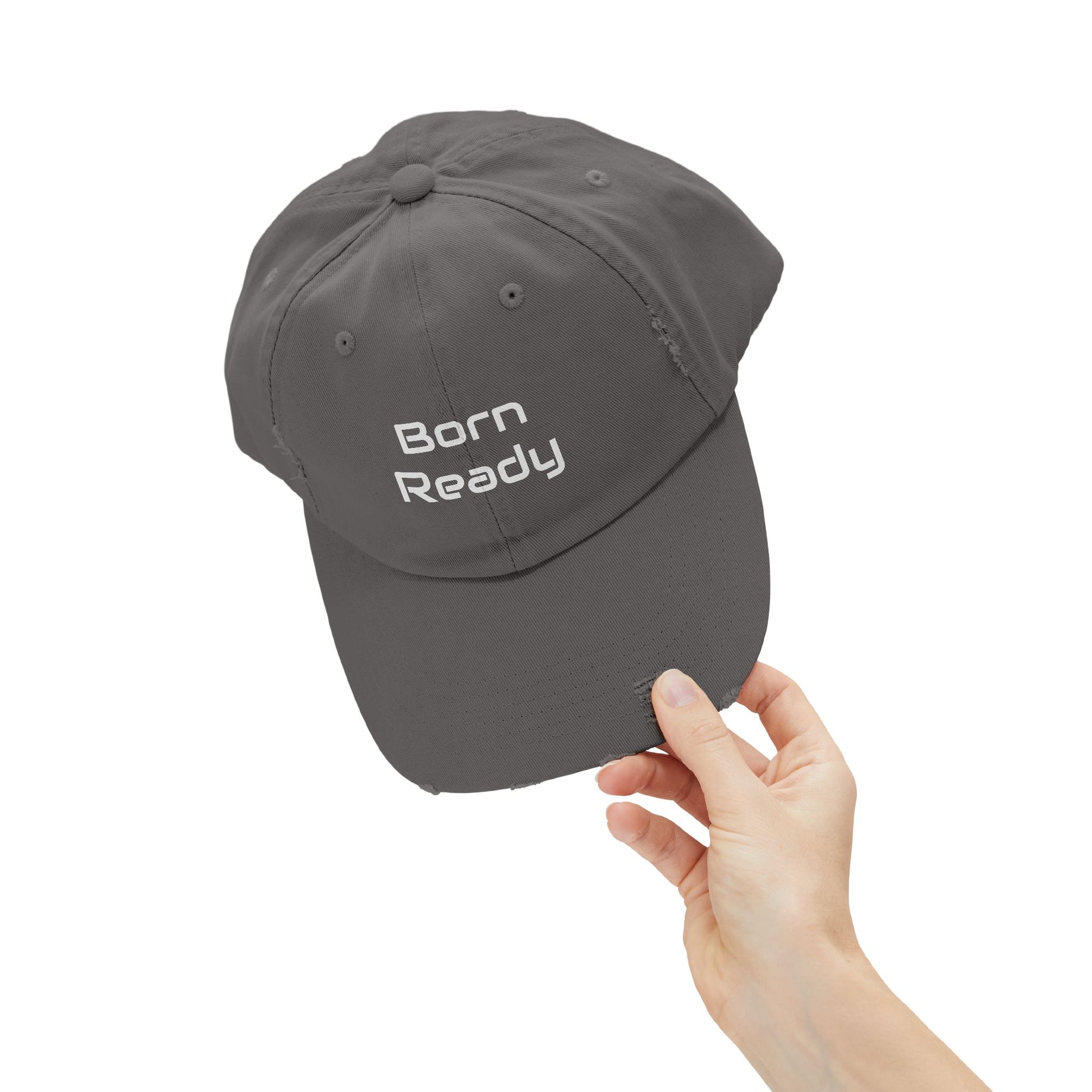 Born Ready Distressed Cap - Casual Streetwear Hat Printify